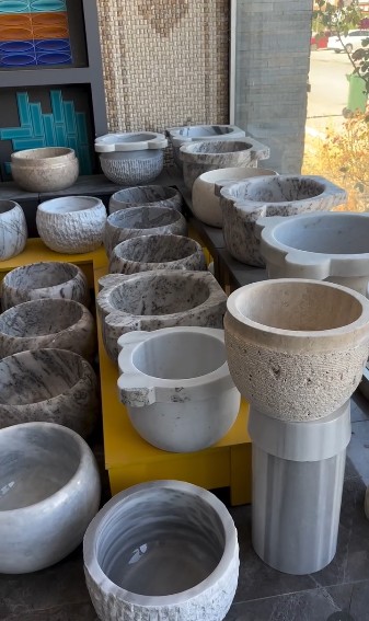 Doğal Taş Mermer Kurnalar